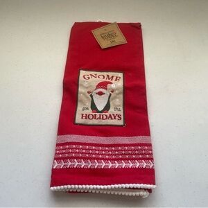 Design Imports - Gnome for the Holidays - Christmas kitchen towel 18”x28” - NWT
